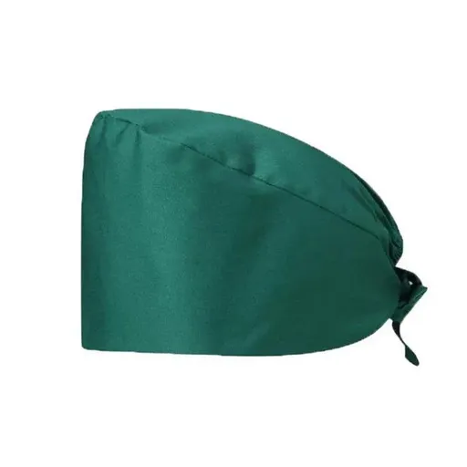 100% Cotton Unisex Surgical Scrub Cap for Doctors & Nurses - Green