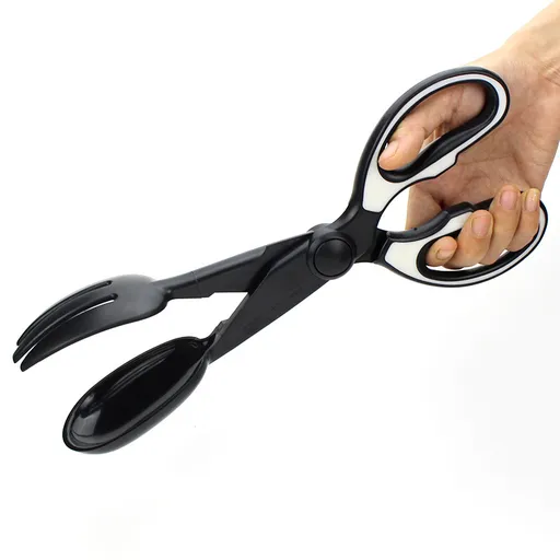 2 Pcs Black Pet Poop Scooper with Long Handle - Durable Plastic Waste Picker for Dogs and Cats