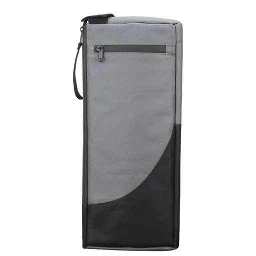 Black and Grey Insulated Golf Cooler Bag Portable Thermal Carrier Holds 6 Cans or 2 Wine Bottles with Shoulder Strap for Australian Golf Course and BBQ