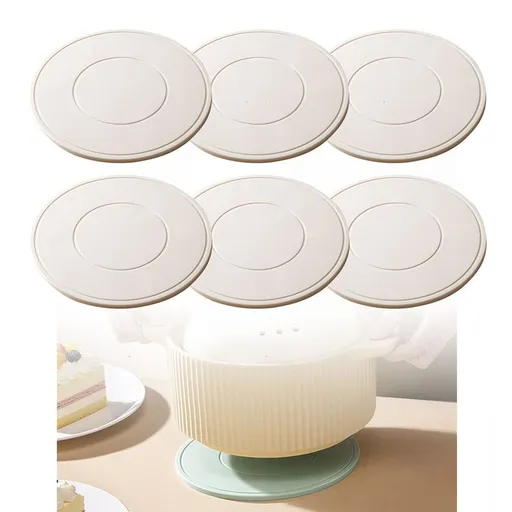 Food-Grade Silicone Heat-Resistant Trivet, 16cm Non-Slip Table Mat, Snowflake Hollow Hot Pot Coaster—White