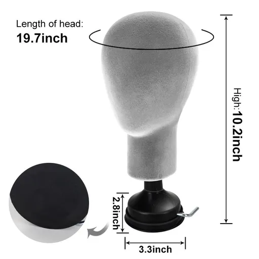 Hat Holder Canvas Holder Stand Men Wigs Hair Maniquine Men Tools Mannequin Head Stand Foams Male Mannequin Head
