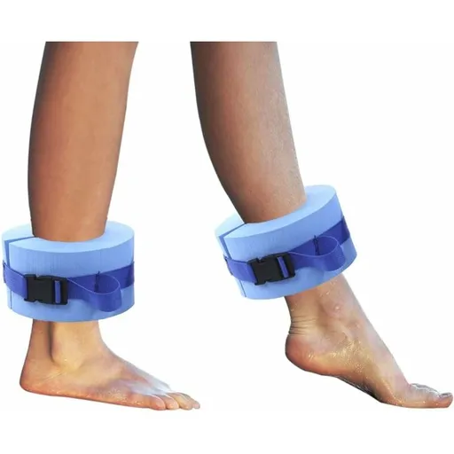 Foam Swimming Armbands, Water Aerobics Float Ring, Ankle Arm Belts With Quick Release Buckle 2 Pack, Blue