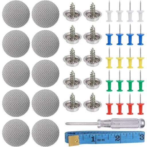 60 Pcs Button of Tools of Toit of Car Decoration Mounting Cap a Screws Repair of Toit of Boucle Fixe of Toit of Ciel of Toit for Fixe