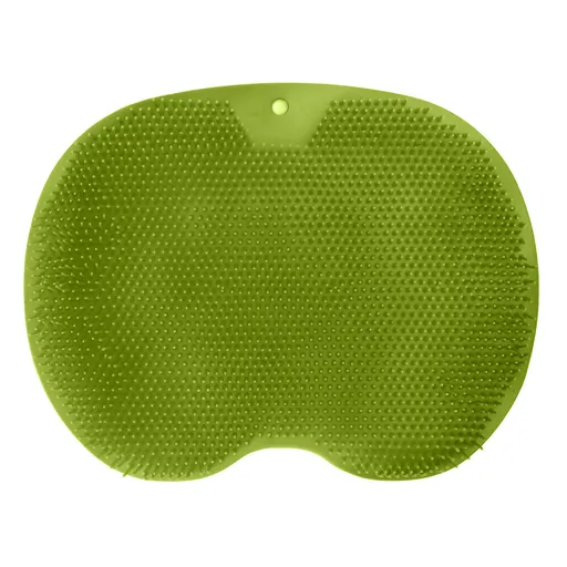 Bathroom Foot Massage Cushion TPE Foot Rub Pad Wall Mountable Foot Massager Mats with Suction Cup Green