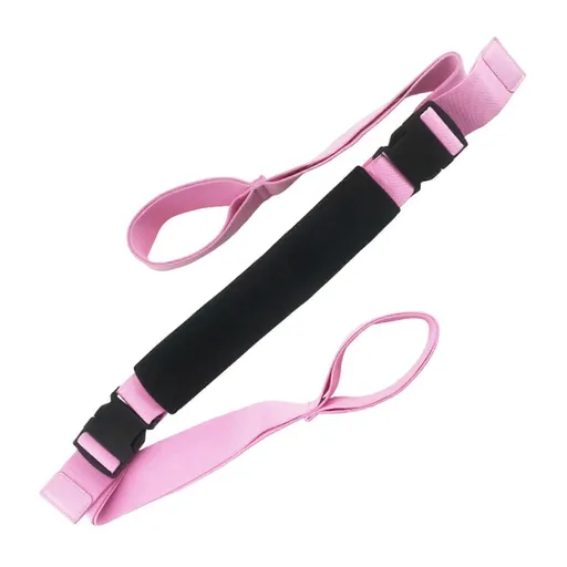 Yoga Strap Yoga Stretching Strap Premium Fitness Portable Exercise Dance - Pink