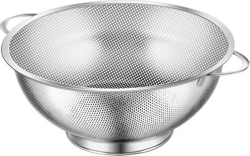 Colander Stainless Steel 3-Quart, Strainer for Kitchen Food, Dishwasher Safe