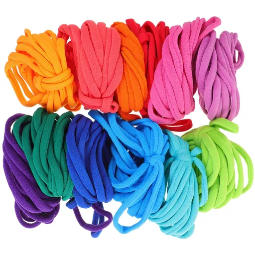 Loom Potholder Loops, 192pcs 12 Colors Colorful Weaving Loom Loops Potholder Elastic Weaving Loops Craft Flexible Loom Kit Kids
