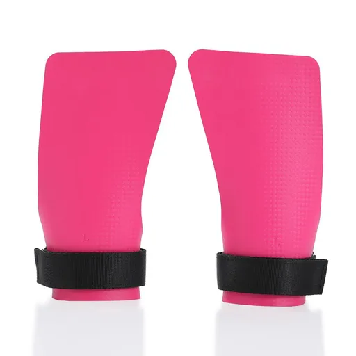 Basketball Hand Grips for Pull-ups Cross Training Gymnastics Weightlifting Palm Protector - Magenta L