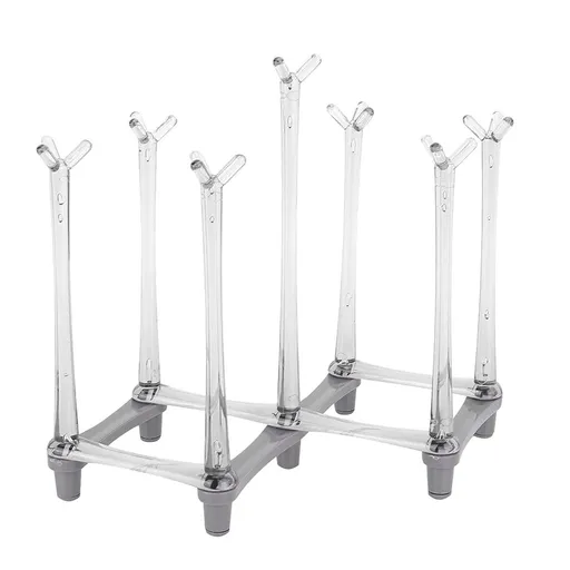 Retractable Bottle Drying Rack, Water Bottle Dryer Rack, Cup Drying Rack, Bottle Drainer Stand, Plastic Bag Drying Rack and Mug Tree with Antiskid Bottom for Kitchen Countertop