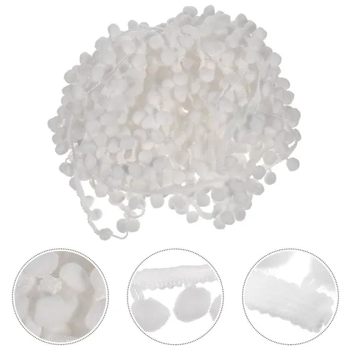 White Fringe Trim for Wedding , Curtain Sewing, Crafting and Decorative Projects