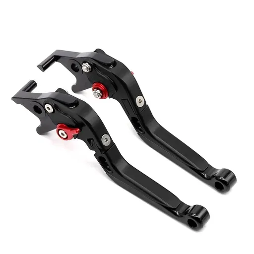 Motorcycle Brake Clutch Lever FORZA350/300 Alu Black - red buckle - (no logo)