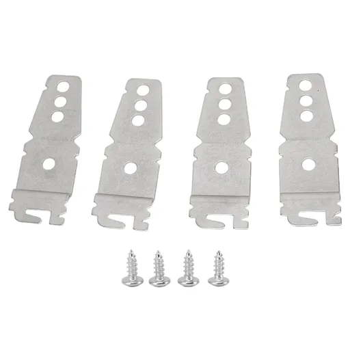 4pcs Dishwasher Mounting Bracket Stainless Steel with Screws Undercounter Dishwasher Mounting Bracket for Sears for Maytag for Bosch for Jenn Air