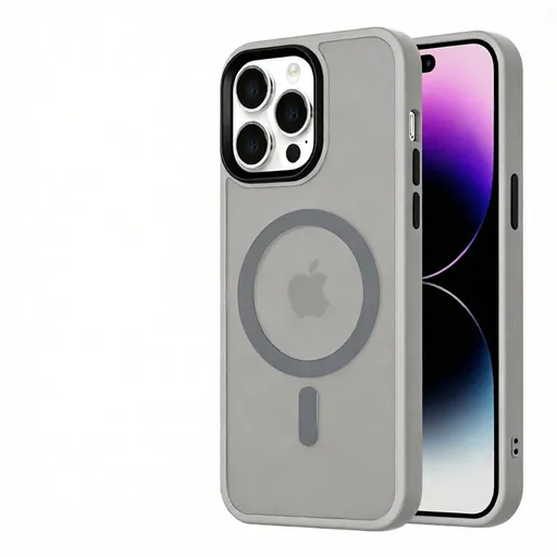 Matte Sandblasted Anti-Drop Phone Case - Soft Silicone Skin Feel Cover for iPhone - Shockproof Protective Case with Camera Protection - Titanium Gray for iPhone Air