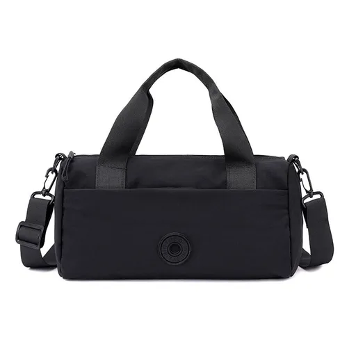 Black Lightweight Large Capacity Sports Duffel Bag - Portable Crossbody Travel Gym Handbag for Yoga Outdoor Activities
