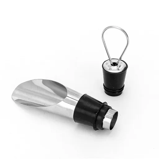 Stainless steel Wine Pourer and Stopper, Wine Pourer Spouts, Wine Bottle Stopper, Wine Preserver, Stopping Pour Spout