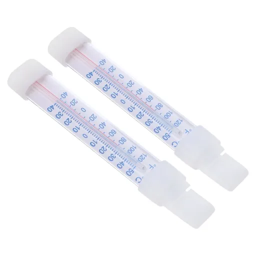 2-Pack Freezer Temperature Monitor with Easy-to-Read Display for Precise Kitchen and Refrigerator Temperature Tracking