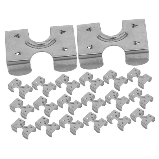 20pcs Double Barrel Rope Clamp 1/4 Inch Stainless Steel Wire Rope Clip - Secure Fastening for Fencing and Outdoor Gear