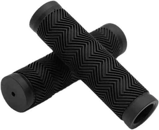 Bicycle handlebar grips - 90 mm long - suitable for bicycles, mountain bikes, beach cruisers, scooters, and folding bikes - soft, comfortable, and non-slip.