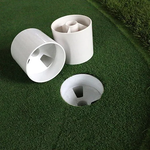 4pcs White Golf Putting Cups Practice Set Golf Training Aids for Players and Beginners