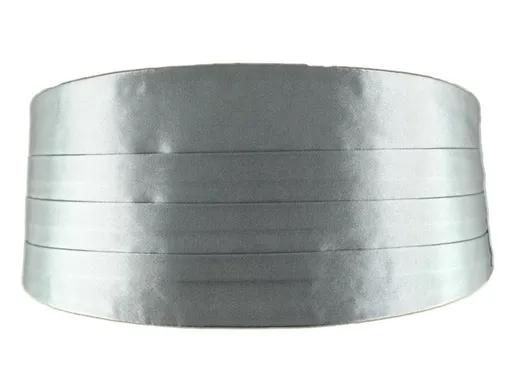 Mute Sauce Men Waistcoat Bow Tie Pocket Square Set Waist seal silver only 80-100cm