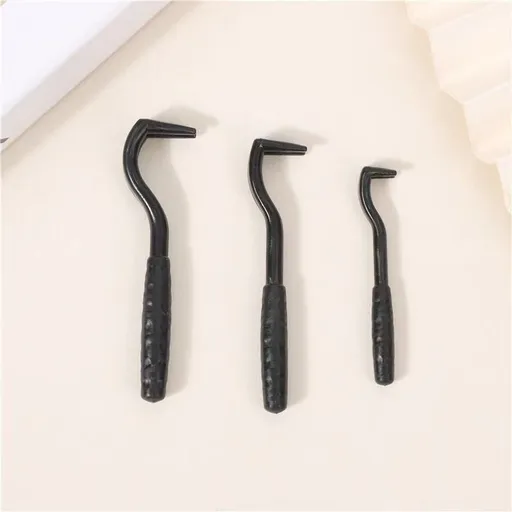 2-Pack Black Pet Tick Remover Tool Set - Small Medium Large Flea and Tick Hook Removers