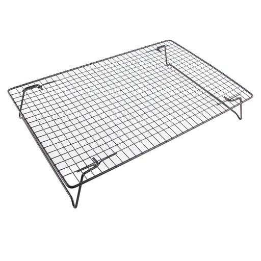 Cooling Rack Iron Bread Cookie Cake Cooling Net Oven Accessories for Dessert Coffee Shop Bakery Black
