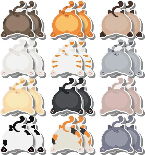24 Piece Kawaii Cat Sticky Notes 720 Sheets