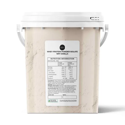 Orku 500g Whey Protein Isolate WPI Vanilla Powder Tub