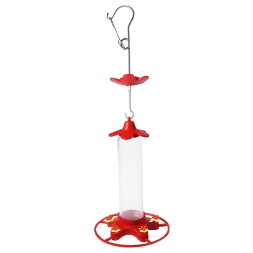 Plastic Hummingbird Feeders for Outdoor Hanging, Ant-Proof and Bee-Proof Design, 6 Feeding Ports, Leak-Proof and Easy to Clean