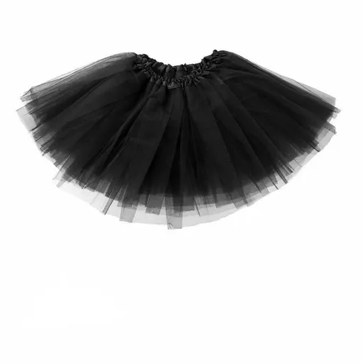 Girls Tutu Skirt Princess Dressup Party Costume Ballet Dancewear - Black