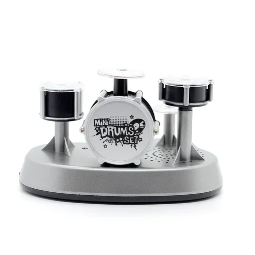 Mini Electronic Finger Drum Set Touch Sensitive Desktop Percussion Toy with Light-Up Game Mode Novelty Gift for Kids and Musicians