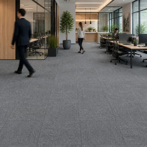 5m2 Box of Premium Carpet Tiles Commercial Domestic Office Heavy Use Flooring Grey