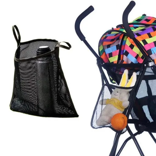Stroller Organizer Baby Trolley Net Bag Baby Stroller Hanging Mesh Pocket Infant Prams Stroller Bottle Diaper Holder Organizer