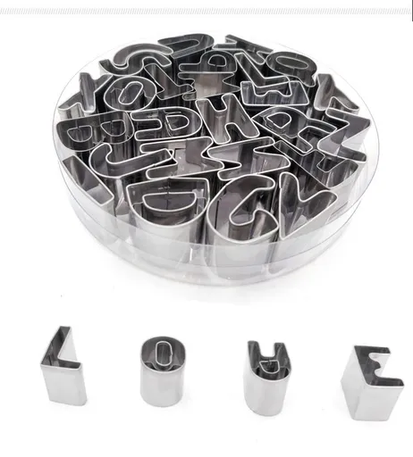 Metal Alphabet Cookie Cutters 26pcs Cookie Cutters Cookie Molds Alphabet Cake Molds Alphabet Cutters Alphabet Cake Cutters Baking
