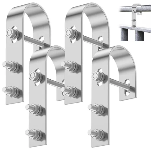 4Pcs Solar Panel Mounting Bracket Universal PV Module Bracket Hooks 304 Stainless Steel Solar Panel Mount for Balcony Roof Garage Motorhome Ship