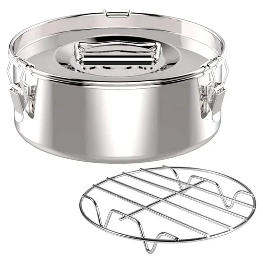 Flanera 6-Quart Stainless Steel Non-stick Flan Mold with Lid