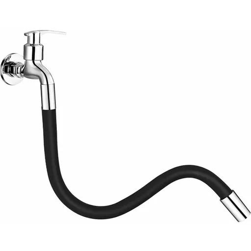 Rallonge of Faucet Flexible 360 Degree Black, Kitchen with Connector a Baionnette Longueur Totale for Bathroom and Outdoor, 30cm