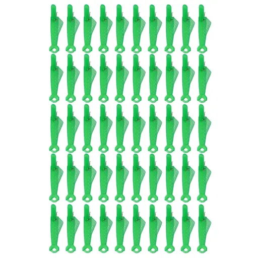 50 Piece Sewing Machine Needle Threaders, automatic fish mouth threader tool for quick machine sewing and embroidery, Green