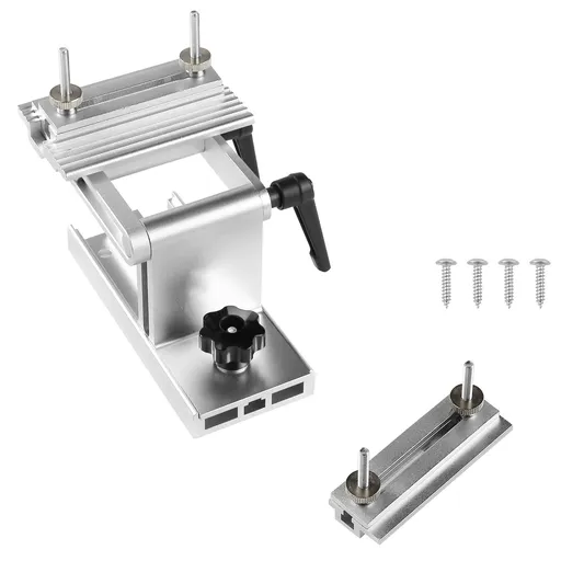 Sharpening Tool Rest Jig, Adjustable Replacement Tool Rest Sharpening Jig for 6" or 8" (152 mm or 203 mm) Bench Grinders – with Flat Miter Slide for 0–2.5 inch (0–64 mm) Wide Blades and Chisels