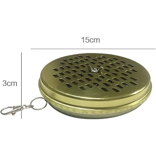 2 Pack Random Color Mosquito Coil Holder Coil Incense Burner with Mesh Stand Hanging Incense Coil Holder