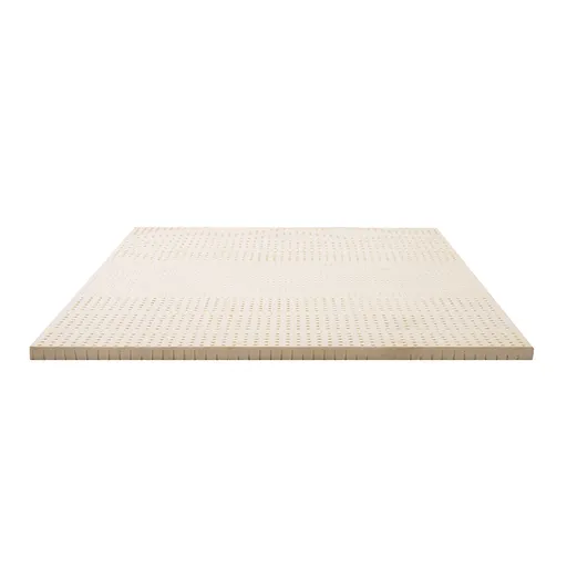 Giselle Bedding Latex Mattress Topper, 5cm Thick Cooling Bed Pad for Side Sleepers Pain Relief, 7 Zone Foldable Mat with Washable Cover for Guest Room Bedroom Queen