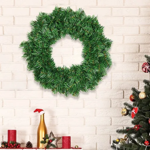 DIY Faux Wreath | Naked Wreath for Decorating | Artificial Greenery Wreath Base for DIY Crafts | ABS Plastic Wreath Frame for Home Door or Window Hanging