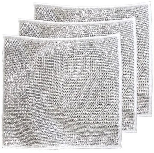 Dishcloths - Pack of 10 Multifunctional Steel Dishcloths - Scratch-resistant - Multifunctional - Powerful Cleaning