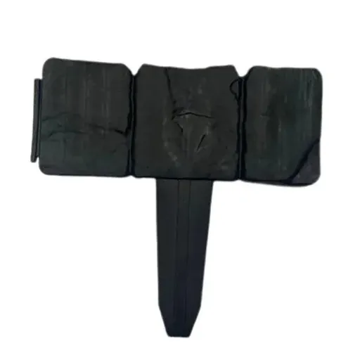 20pcs Garden Fence Edging Plastic Lawn Border for Outdoor Yard Flower Bed - Black