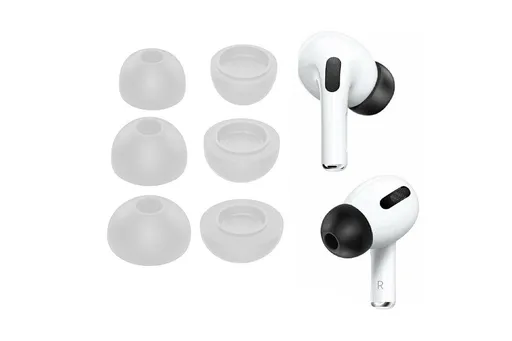 Replacement Ear Tips for AirPods Pro Memory Foam Ear Buds Anti-Slip Eartips with Portable Storage Box -Gray