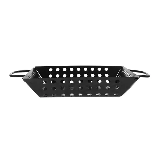 Non-stick Painted Barbecue Tray Vegetable Grill Pan Grilling Platter Black