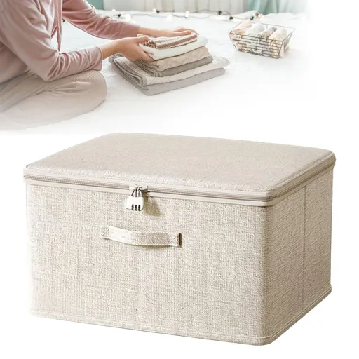 Lockable Adult Toy Storage Bag with Zippered Lid, Discreet Organizer Case for Clothes and Personal Items, 39.9 x 30 x 20.8 cm