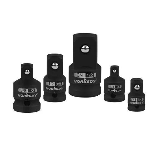 HORUSDY 5Pcs Impact Socket Adapter Set Socket Reducer 1/4 3/8 1/2 Inch Drive