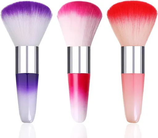1Pc Pink Unicorn Nail Art Dust Remover Powder Brush Acrylic UV Gel Nail Cleaning Brush Blush Brushes Makeup Manicure Tool