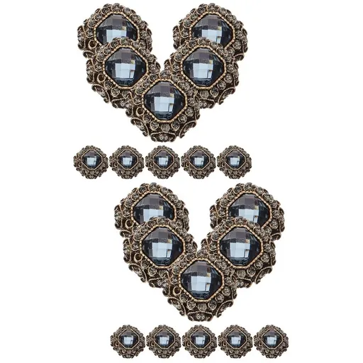 Durable Multi-Color Metal Buttons for Clothing Accessories 20Pcs